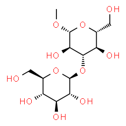 ChemSpider 2D Image | Methyl 3-O-beta-D-glucopyranosyl-beta-D-glucopyranoside | C13H24O11