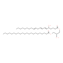 ChemSpider 2D Image | (2R)-2-Hydroxy-3-{[(6E,8E,11E)-5-hydroxy-6,8,11-icosatrienoyl]oxy}propyl docosanoate | C45H82O6
