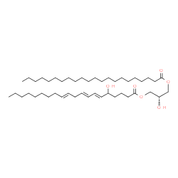ChemSpider 2D Image | (2S)-2-Hydroxy-3-{[(6E,8E,11E)-5-hydroxy-6,8,11-icosatrienoyl]oxy}propyl docosanoate | C45H82O6