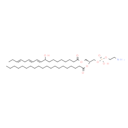 ChemSpider 2D Image | (3E,6E,8E,21R)-27-Amino-10,24-dihydroxy-24-oxido-18-oxo-19,23,25-trioxa-24lambda~5~-phosphaheptacosa-3,6,8-trien-21-yl icosanoate | C43H80NO9P