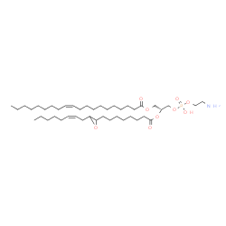 ChemSpider 2D Image | (2R)-3-{[(2-Aminoethoxy)(hydroxy)phosphoryl]oxy}-2-[(8-{3-[(2Z)-2-octen-1-yl]-2-oxiranyl}octanoyl)oxy]propyl (11Z)-11-icosenoate | C43H80NO9P