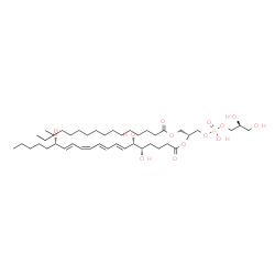 ChemSpider 2D Image | (19R,25S)-22,25,26-Trihydroxy-3-methyl-22-oxido-16-oxo-17,21,23-trioxa-22lambda~5~-phosphahexacosan-19-yl (5S,6S,7E,9E,11Z,13E,15S)-5,6,15-trihydroxy-7,9,11,13-icosatetraenoate | C43H77O13P