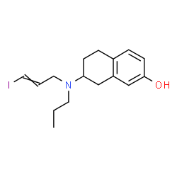 ChemSpider 2D Image | 7-[3-iodoprop-2-enyl(propyl)amino]-5,6,7,8-tetrahydronaphthalen-2-ol | C16H22INO