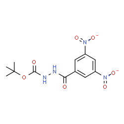 ChemSpider 2D Image | 2-Methyl-2-propanyl 2-(3,5-dinitrobenzoyl)hydrazinecarboxylate | C12H14N4O7