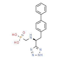 ChemSpider 2D Image | ({[(1S)-2-(4-Biphenylyl)-1-(2H-tetrazol-5-yl)ethyl]amino}methyl)phosphonic acid | C16H18N5O3P