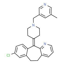 ChemSpider 2D Image | Rupatadine | C26H26ClN3