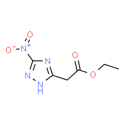 ChemSpider 2D Image | Ethyl (3-nitro-1H-1,2,4-triazol-5-yl)acetate | C6H8N4O4