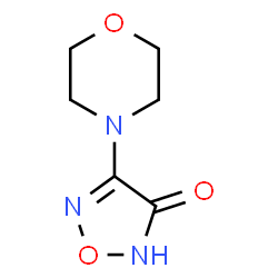 ChemSpider 2D Image | 4-(morpholin-4-yl)-1,2,5-oxadiazol-3-ol | C6H9N3O3