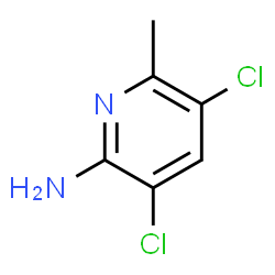ChemSpider 2D Image | 3,5-Dichloro-6-methyl-2-pyridinamine | C6H6Cl2N2