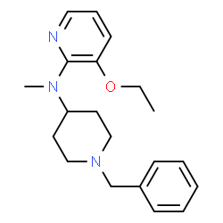 ChemSpider 2D Image | N-(1-Benzyl-4-piperidinyl)-3-ethoxy-N-methyl-2-pyridinamine | C20H27N3O