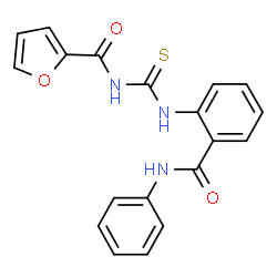 ChemSpider 2D Image | N-{[2-(Phenylcarbamoyl)phenyl]carbamothioyl}-2-furamide | C19H15N3O3S