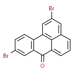 ChemSpider 2D Image | 2,9-Dibromo-7H-benzo[de]anthracen-7-one | C17H8Br2O