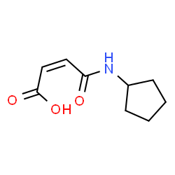ChemSpider 2D Image | (2Z)-4-(Cyclopentylamino)-4-oxo-2-butenoic acid | C9H13NO3