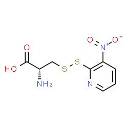 ChemSpider 2D Image | 3-[(3-Nitro-2-pyridinyl)disulfanyl]-L-alanine | C8H9N3O4S2