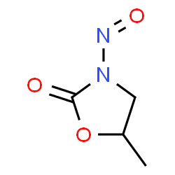 ChemSpider 2D Image | Nitroso-5-methyloxazolidone | C4H6N2O3