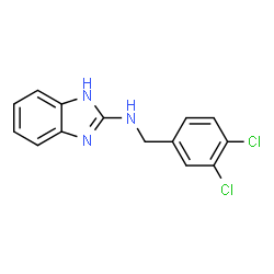 ChemSpider 2D Image | N-(3,4-Dichlorobenzyl)-1H-benzimidazol-2-amine | C14H11Cl2N3