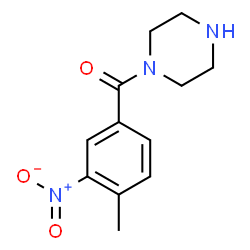 ChemSpider 2D Image | 1-(4-methyl-3-nitrobenzoyl)piperazine | C12H15N3O3