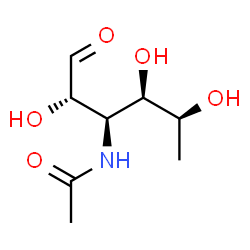 ChemSpider 2D Image | 3-Acetamido-3,6-dideoxy-L-glucose | C8H15NO5