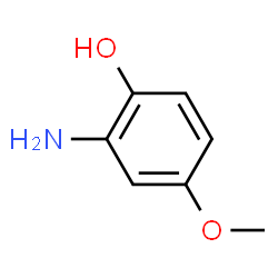 ChemSpider 2D Image | 2-Amino-4-methoxyphenol | C7H9NO2