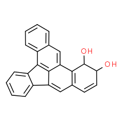 ChemSpider 2D Image | 12,13-Dihydroindeno[1,2,3-gh]tetraphene-12,13-diol | C24H16O2