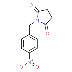 ChemSpider 2D Image | 1-(4-Nitrobenzyl)-2,5-pyrrolidinedione | C11H10N2O4