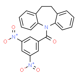 ChemSpider 2D Image | 10,11-Dihydro-5H-dibenzo[b,f]azepin-5-yl(3,5-dinitrophenyl)methanone | C21H15N3O5