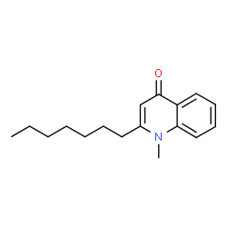ChemSpider 2D Image | 2-Heptyl-1-methyl-4(1H)-quinolinone | C17H23NO