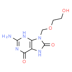 ChemSpider 2D Image | 8-Hydroxyacyclovir | C8H11N5O4