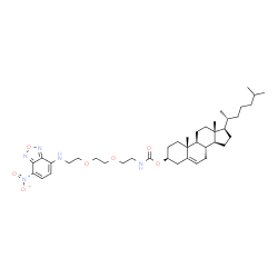 ChemSpider 2D Image | (3beta)-Cholest-5-en-3-yl [2-(2-{2-[(7-nitro-2,1,3-benzoxadiazol-4-yl)amino]ethoxy}ethoxy)ethyl]carbamate | C40H61N5O7