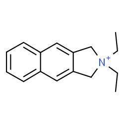 ChemSpider 2D Image | 2,2-Diethyl-2,3-dihydro-1H-benzo[f]isoindolium | C16H20N