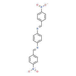 ChemSpider 2D Image | 1,4-Benzenediamine, N,N'-bis[(4-nitrophenyl)methylene]- | C20H14N4O4