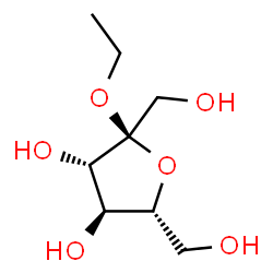 ChemSpider 2D Image | Ethyl a-D-fructofuranoside | C8H16O6