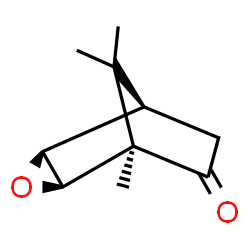ChemSpider 2D Image | (1R,2S,4R,5R)-5,8,8-Trimethyl-3-oxatricyclo[3.2.1.0~2,4~]octan-6-one | C10H14O2