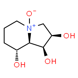 ChemSpider 2D Image | (1S,2R,8R,8aR)Octahydro-1,2,8-indolizinetriol 4-oxide | C8H15NO4