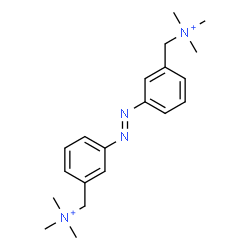 ChemSpider 2D Image | [(E)-1,2-Diazenediyldi-3,1-phenylene]bis(N,N,N-trimethylmethanaminium) | C20H30N4