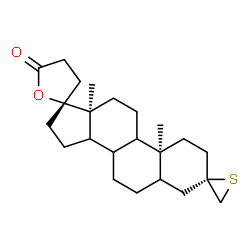 ChemSpider 2D Image | (2R,3'S,10'S,13'S)-10',13'-Dimethylhexadecahydro-2'H,5H-dispiro[furan-2,17'-cyclopenta[a]phenanthrene-3',2''-thiiran]-5-one | C23H34O2S
