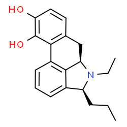 ChemSpider 2D Image | (4S,5aR)-5-Ethyl-4-propyl-4,5,5a,6-tetrahydrodibenzo[cd,f]indole-9,10-diol | C20H23NO2