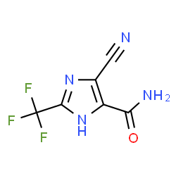 ChemSpider 2D Image | 4-Cyano-2-(trifluoromethyl)-1H-imidazole-5-carboxamide | C6H3F3N4O