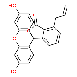 ChemSpider 2D Image | 4-Allyl-3',6'-dihydroxy-3H-spiro[2-benzofuran-1,9'-xanthen]-3-one | C23H16O5
