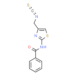 ChemSpider 2D Image | N-[4-(Isothiocyanatomethyl)-1,3-thiazol-2-yl]benzamide | C12H9N3OS2