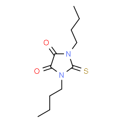 ChemSpider 2D Image | 1,3-Dibutyl-2-thioxo-4,5-imidazolidinedione | C11H18N2O2S