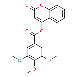 ChemSpider 2D Image | 2-Oxo-2H-chromen-4-yl 3,4,5-trimethoxybenzoate | C19H16O7