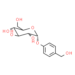ChemSpider 2D Image | 4-(Hydroxymethyl)phenyl alpha-D-threo-hexopyranoside | C13H18O7
