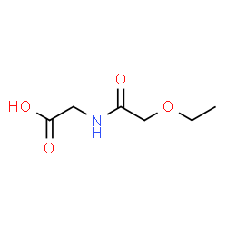 ChemSpider 2D Image | N-(Ethoxyacetyl)glycine | C6H11NO4