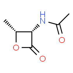 ChemSpider 2D Image | N-[(2R,3S)-2-Methyl-4-oxo-3-oxetanyl]acetamide | C6H9NO3