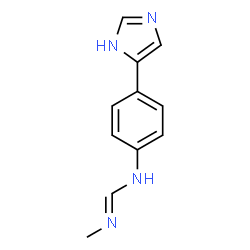 ChemSpider 2D Image | N-[4-(1H-Imidazol-5-yl)phenyl]-N'-methylimidoformamide | C11H12N4