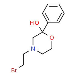 ChemSpider 2D Image | 4-(2-Bromoethyl)-2-phenyl-2-morpholinol | C12H16BrNO2