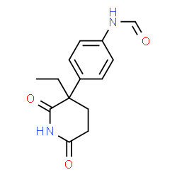 ChemSpider 2D Image | N-[4-(3-Ethyl-2,6-dioxo-3-piperidinyl)phenyl]formamide | C14H16N2O3