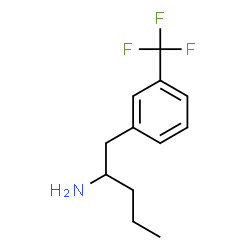 ChemSpider 2D Image | 1-[3-(Trifluoromethyl)phenyl]-2-pentanamine | C12H16F3N