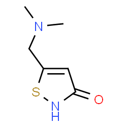 ChemSpider 2D Image | 5-[(Dimethylamino)methyl]-1,2-thiazol-3(2H)-one | C6H10N2OS